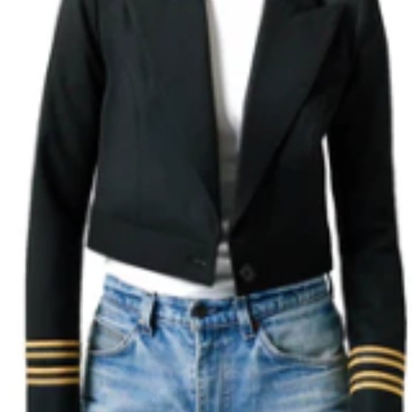Smythe Hybrid Military Blazer, Size 12, Black - Picture 3 of 8